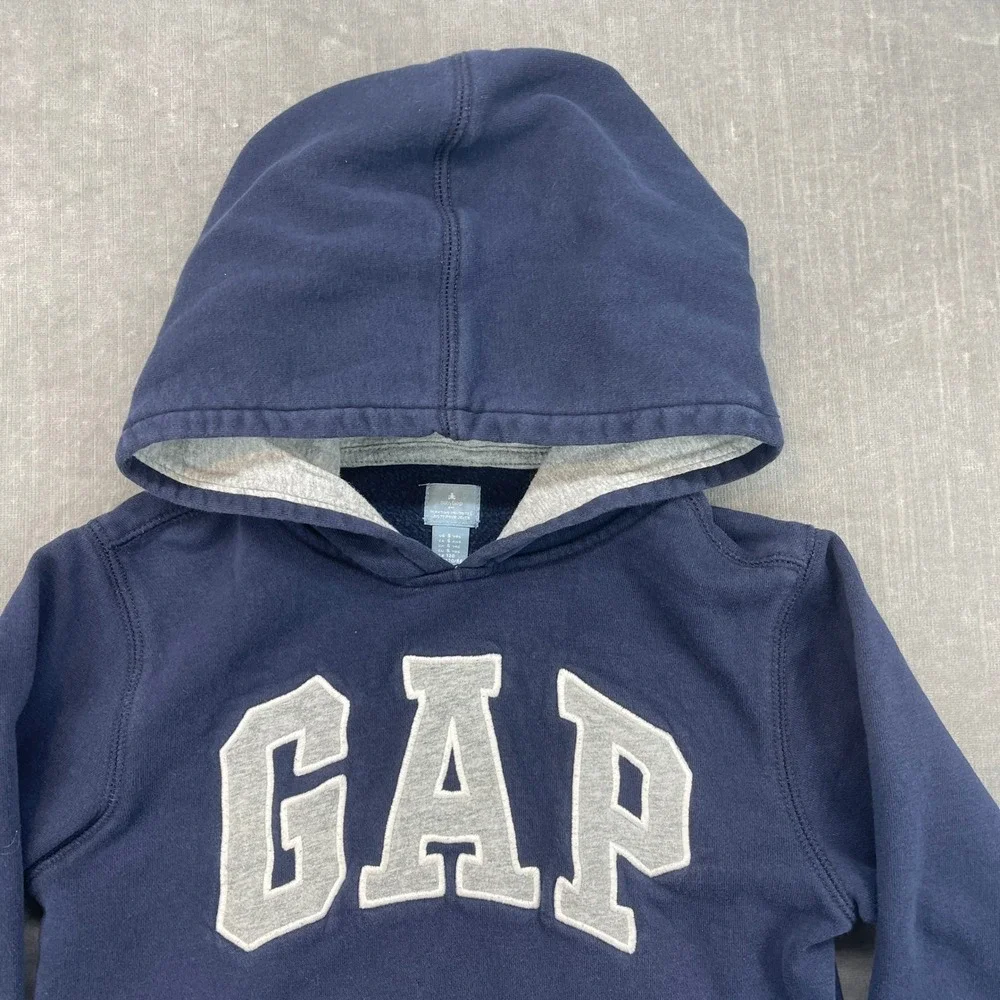 Baby‎ Gap Hoodie 5T Navy Blue Arch Logo Full Zip Pullover Sweatshirt